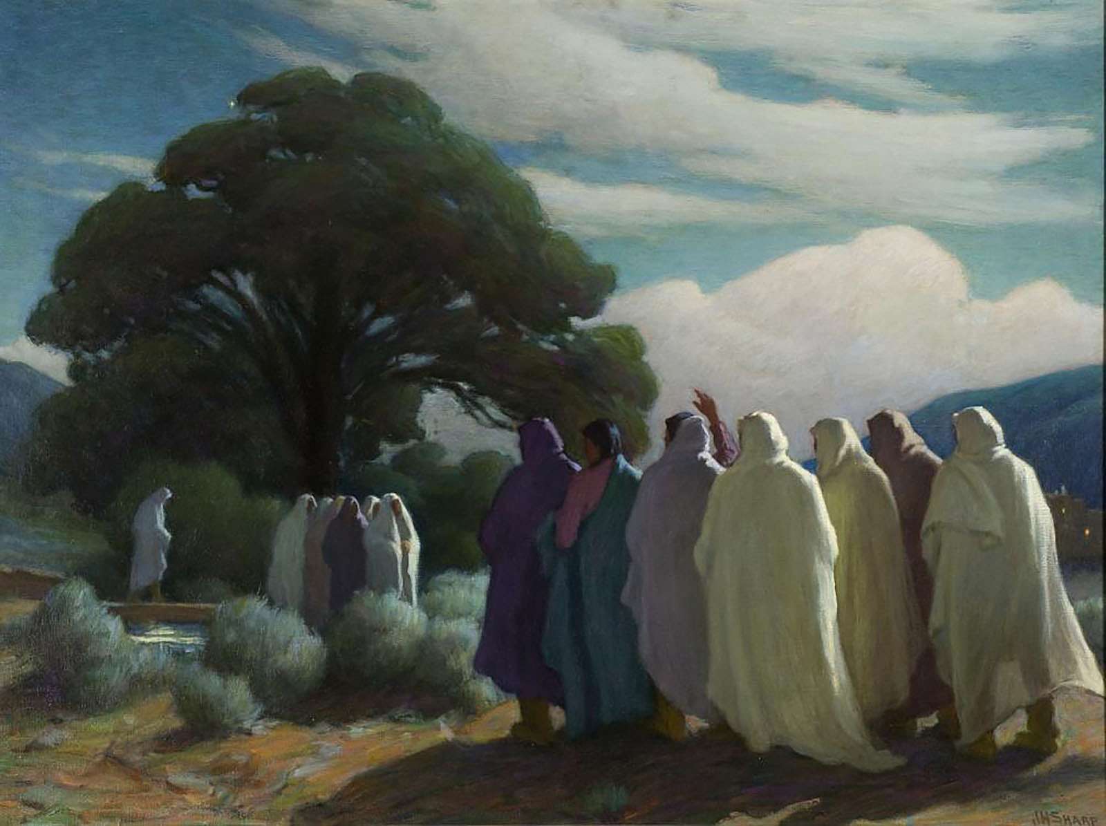 Singers of the Night - Taos Pueblo; [Singers of the Night, Taos Pueblo]